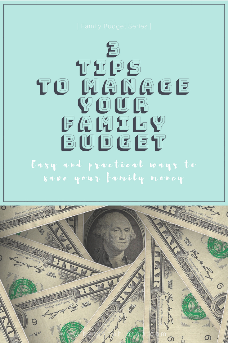 Tips to manage your family budget