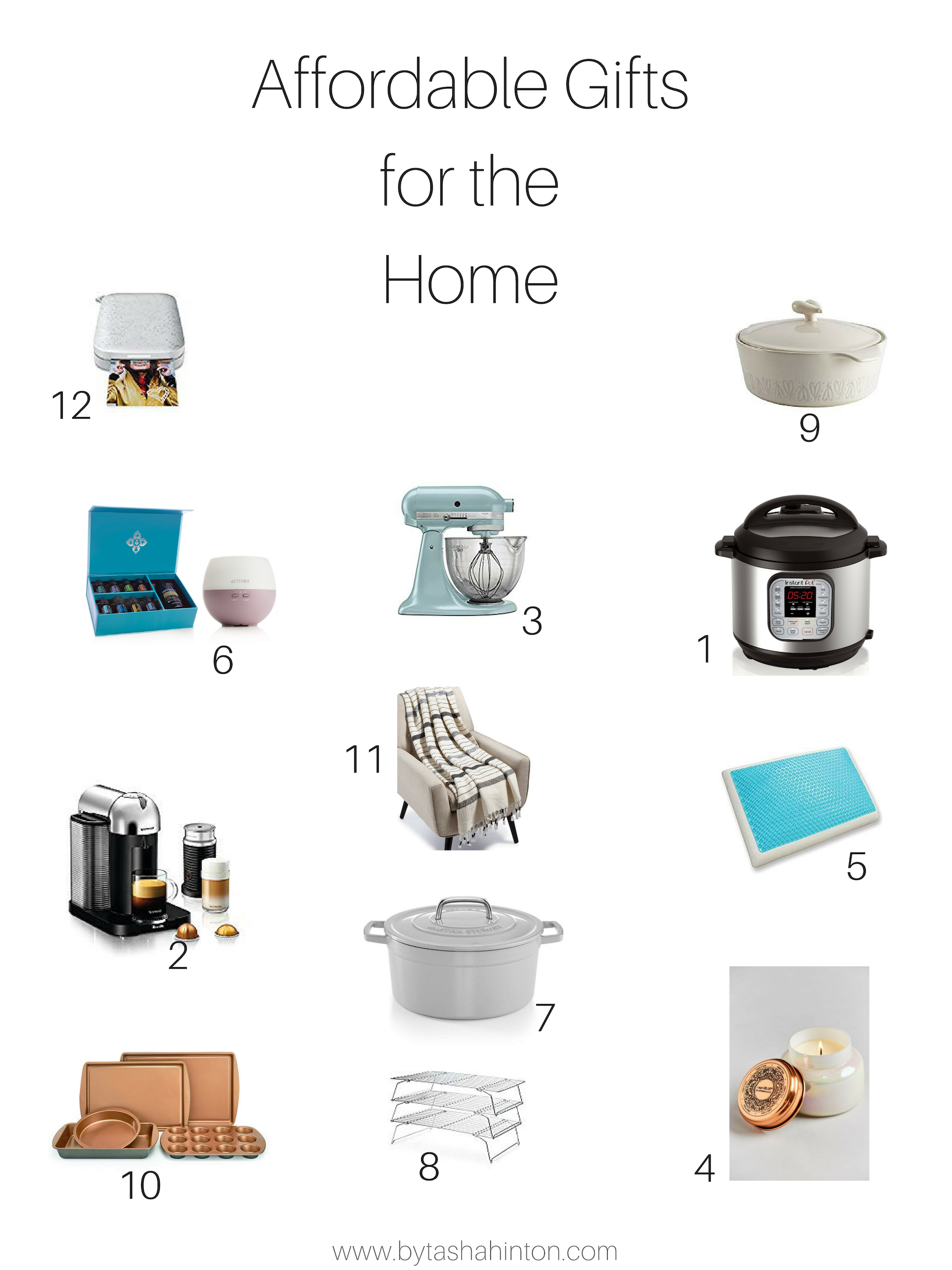 Affordable gifts options for the home